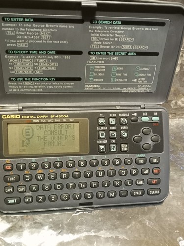 Casio 4300a digital diary - sf-4300a,