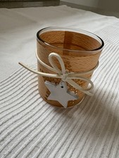 Teelichthalter Glas Stern Neu