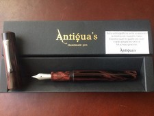 Handgefertigter Ebonitfüller aus Spanien (M-Feder, Edelstahl Bock, Einzelstück)