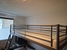Hochbett aus metall - aus, 90x200