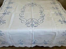 Antike Tischdecke Leinen