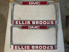 2 original US Kennzeichenhalter ++ GMC ++ Ellis Brooks ++ Vintage