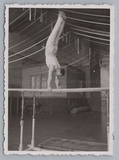 Man at Gymnastics Gym Bar