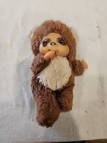 Vintage monchhichi racoon - vintage,