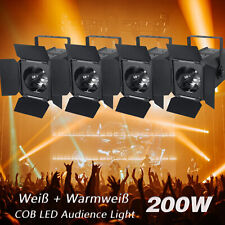 200W COB LED Par DMX512 Audience Theaterstrahler Weiß Warmweiß Zoom Scheinwerfer