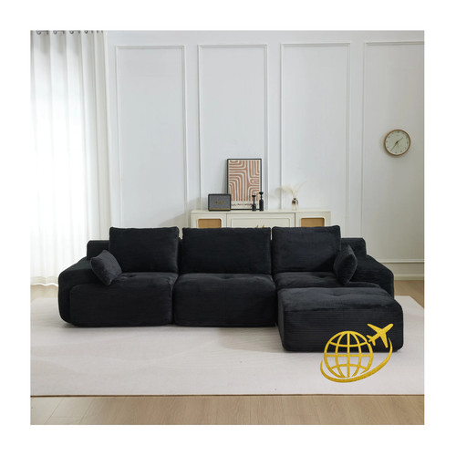 Sitzer cord modulsofa - 4-sitzer, cord-modulsofa