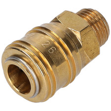 Schnellkupplung für Stecknippel Druckluft 11mm Messing LKW Traktor Schlepper M16