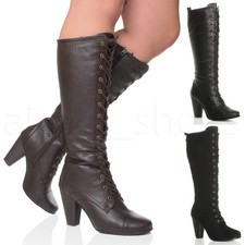 Damen hoch klobig Blockabsatz