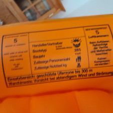 schlauchboot gebraucht mit 2 sitze 2doppelpaddei 2schwimmwesten