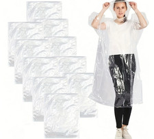 10x Regenjacke transparent