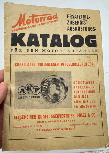 Katalog motorrad 1951 - 1951, wien
