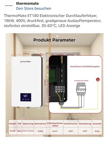 Thermomate durchlauferhitzer - thermomate,
