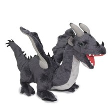 Drache Kuscheltier schwarz
