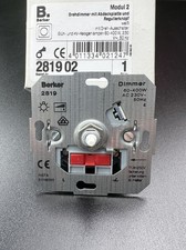 NEUWARE Berker 2819 Drehdimmer mit Softrastung R, 60-400 W Dreh- Aus- Schalter