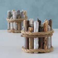 Windlicht Strandgut Treibholz