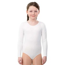 Body Kinder weiß langarm