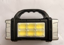 Kompakte HURRYBOLT Solar-Taschenlampe mit XPE+8LED +6COB und Powerbank-Funktion.