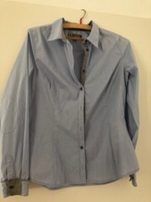 Comma Bluse Hemd Business Gr. 38 M hellblau