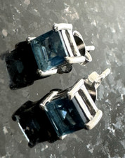 Topas Ohrstecker Sterling Silber Facettiert 5mm Ohrringe 925er Echt Silber