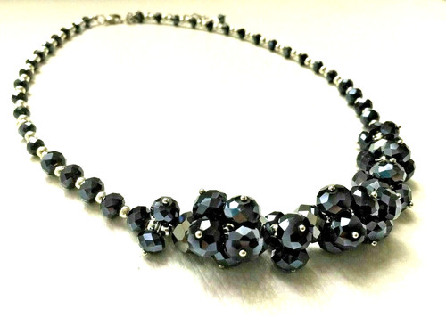 Vintage halskette glasperle - vintage,