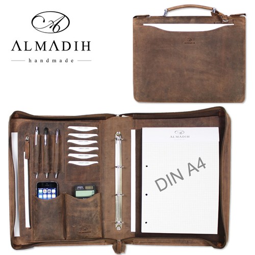 Almadih leder aktenmappe - almadih,