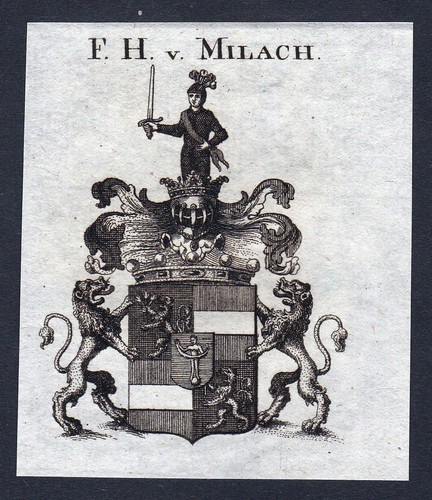 1820 milach wappen adel - ca.,