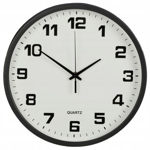 Wanduhr quartz schwarz 30cm - wanduhr,