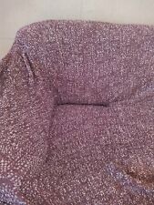 COUCH ,SESSEL HUSSEN ,2 TLG, STRETCH, TERRACOTTA,GEBRAUCHT-GUT.