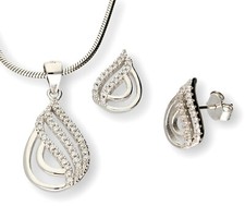 Echtes 925 Silber SCHMUCKSET