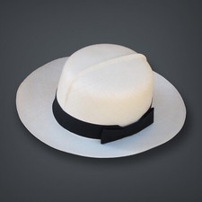 Original Panamahut aus Montecristi "Optimo"  Superfino, Hut Strohhut Panama Hat 
