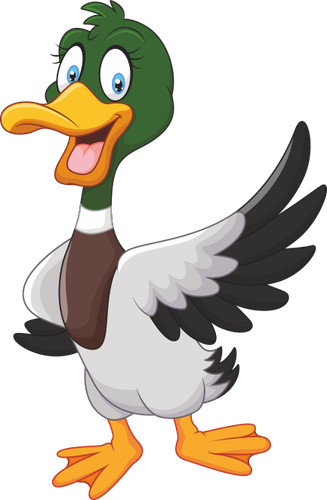 Aufkleber lustige ente - aufkleber,