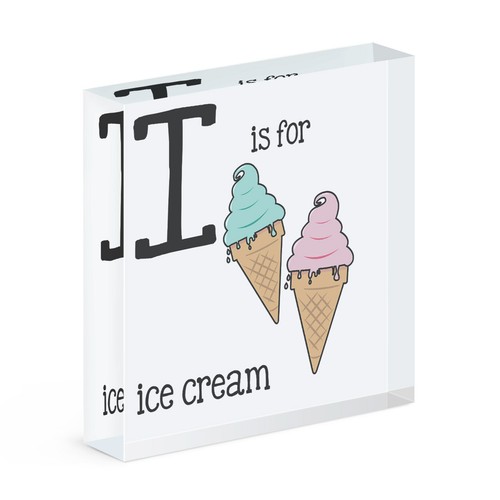 Buchstabe ist für eiscreme - buchstabe,
