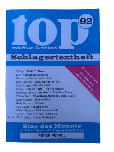 Top schlagertextheft 92 - top,