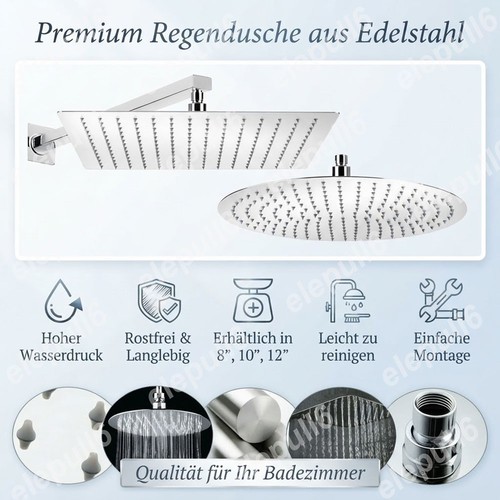 Duschkopf edelstahl kopfbrause - duschkopf,