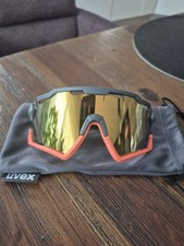 Uvex Sonnenbrille Brille SSportbrille Fahrrad Ski Sportstyle 228 Grau Orange 