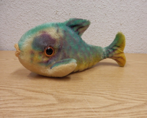60er original steiff fisch - original,