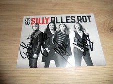 Silly Alles Rot Band * Autogrammkarte Originale Unterschrift *