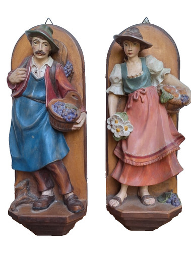 Paar holzschnitzerei - paar,
