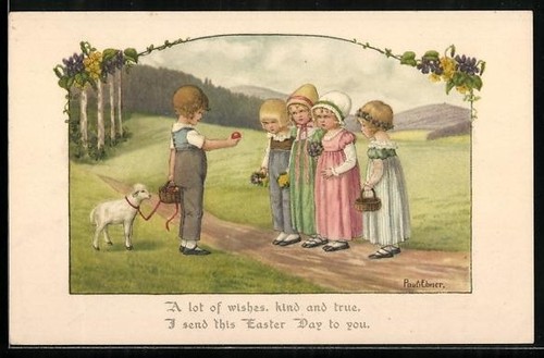 Künstler pauli ebner - künstler-ak,