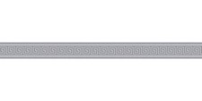 Tapetenbordüre Borte Griechisch grau Glanz selbstklebend 8959-36 (67,30€/1qm)