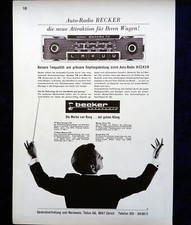 Becker Mexico TR, Europa TR, Monte Carlo TR, Radio originale Werbung aus 1965