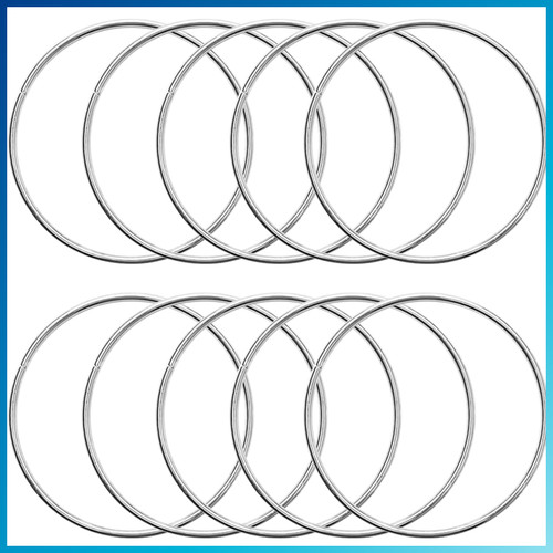 Metallringe 12cm silber - metallringe, 10