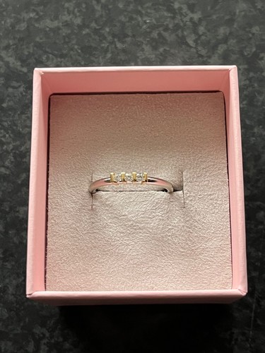 Platin gold damenring - platin/gold,
