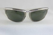 Wie Neu! Rare vintage Ray Ban USA B&L Olympian  Silver frame Harley easy rider