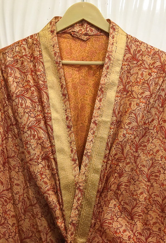 Vintage seiden midi - seiden, kimono