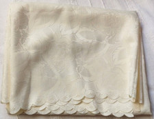 Jacquard-Damast-Tischdecke 130x160 cm Sektfarbig Pflegeleicht gelb