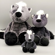 NICI Stinktier Familie Calvin | 3x Plüschtier Stofftier Kuschel | Unbespielt TOP