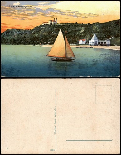 Postcard tihany balaton - tihany,