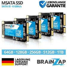 BRAINZAP mSATA SSD - 64GB 128GB 256GB 512GB 1TB - SATA III 6 GBit/s - Mini SATA 