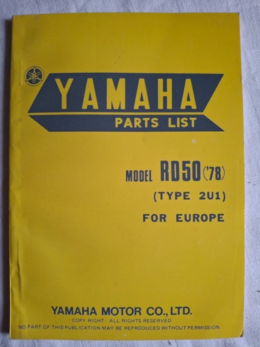 Yamaha ersatzteilliste - , rd